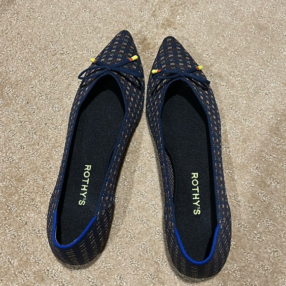 Rothy’s limited edition super cute Point dotted pattern, size 10 - Picture 1 of 5